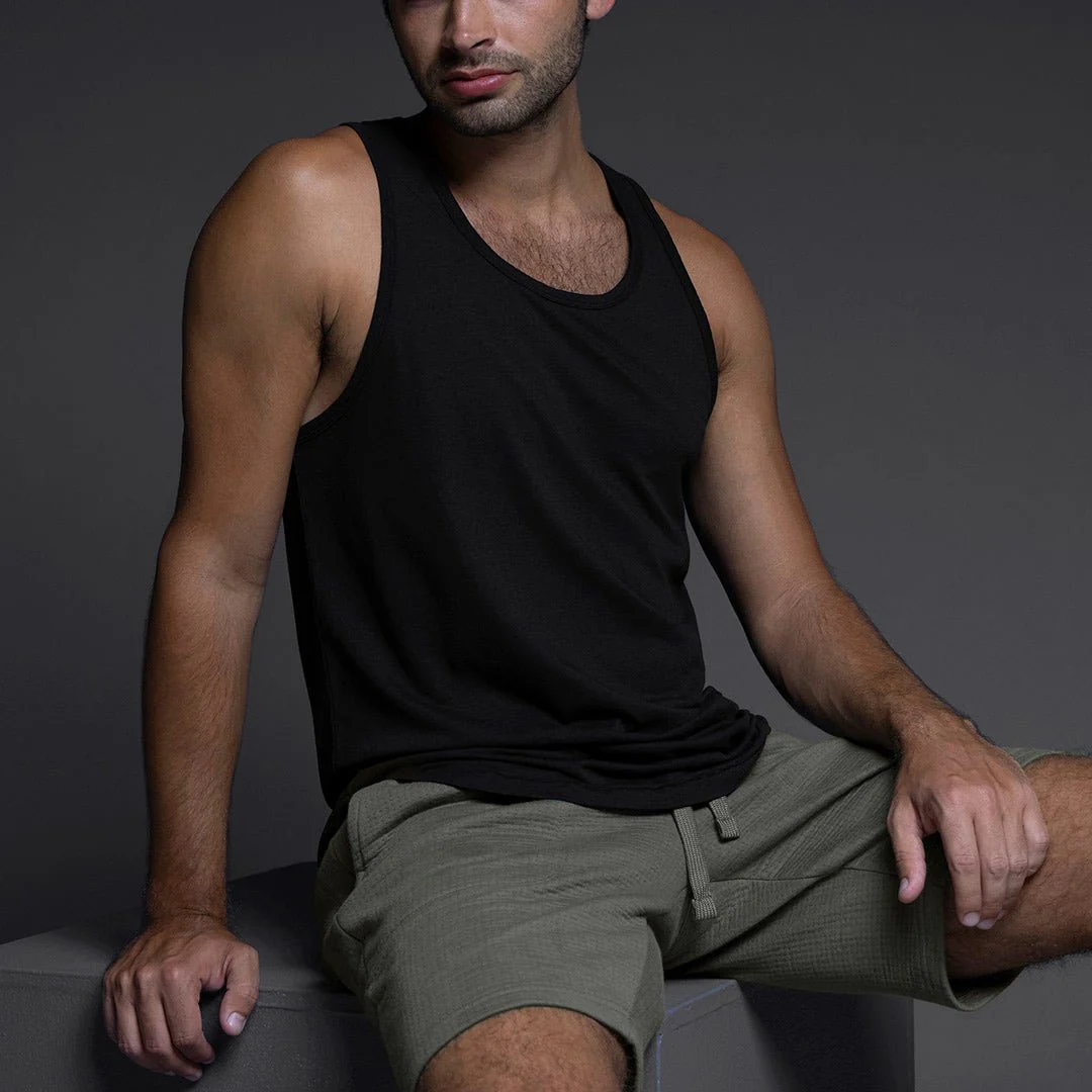 RO3 High Twist Summer Tank Black