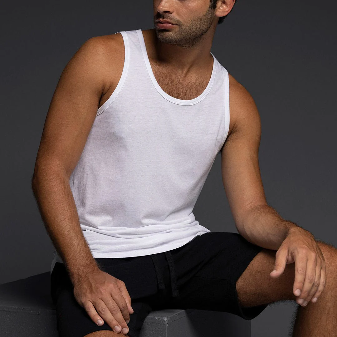 RO3 High Twist Summer Tank White