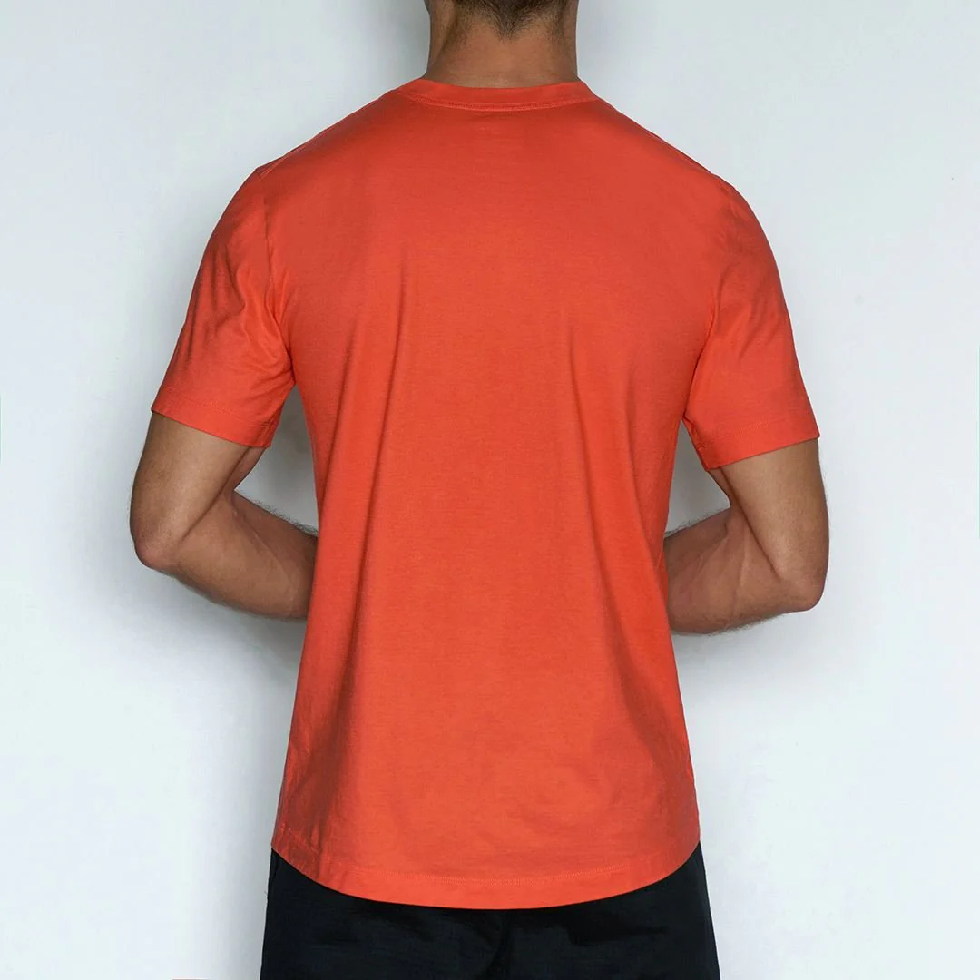 Perfect Pima Relaxed Crew Neck T-Shirt Rylee Red - Image 3